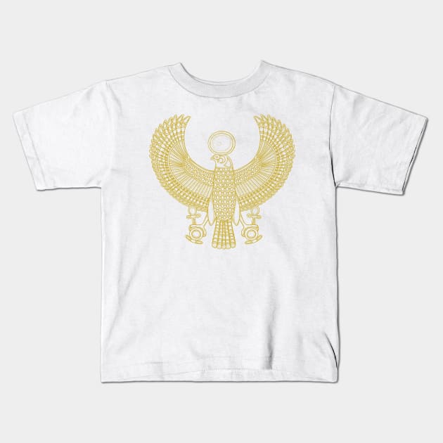 Egyptian Bird Kids T-Shirt by aliopus